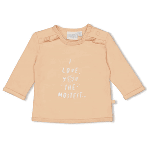 longsleeve I Love You Heart s peach