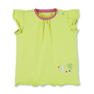 chemise à manches courtes vert clair