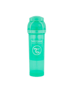 TWIST SHAKE  Babyfles anti-koliek 330 ml in pastelgroen