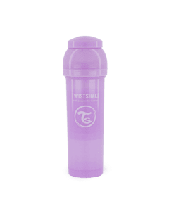 TWIST SHAKE  Biberon anti coliche 330 ml in viola pastello