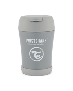 TWIST SHAKE  Contenedor térmico 350 ml en gris pastel