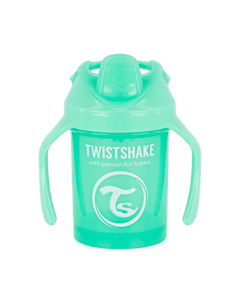 TWIST SHAKE  Mini beker van 4 maanden 230 ml in pastel groen