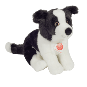 Bordercollie valp sittande 25 cm