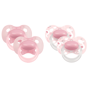 Schnuller Original 6-18 Monate DUO Signature 4 Stück in rosé