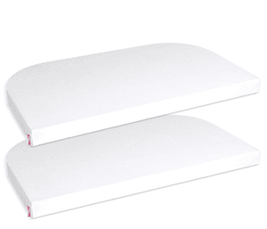 Jersey-Spannbetttuch Deluxe Doppelpack passend für Modell Maxi, Midi, Boxspring, Comfort und Comfort Plus, weiß