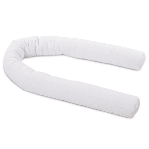 Tour de lit traversin enfant piqué, blanc 200x13 cm