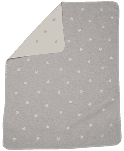 Coperta per bambini Cuoricini, grigio