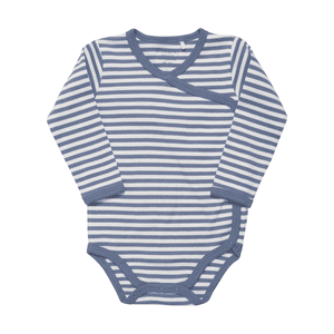 Langarm Body China Blue Stripe