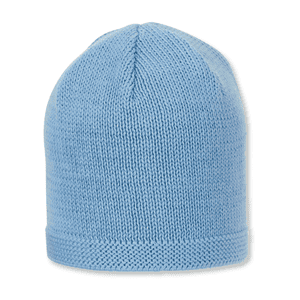 Berretto a maglia organico blu medio