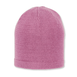 Cappello a maglia rosa