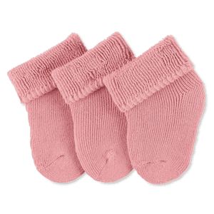Erstlingssöckchen 3er-Pack rosa