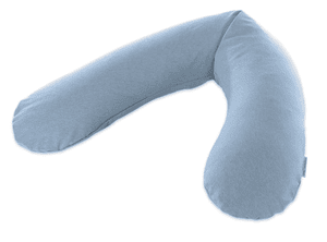 Fodera per cuscino allattamento Original Melange blu-grigio