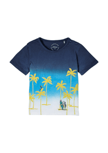 s. Olive r Camiseta azul