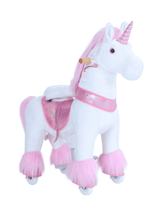 Pink Unicorn med broms - stor