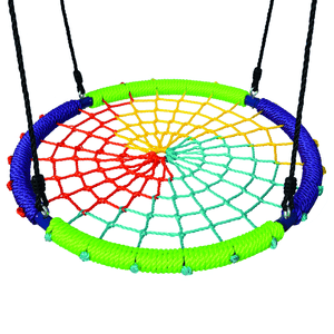 Balançoire nid enfant ronde, multicolore