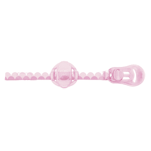 Attache-tétine protection de tétine, clip bande scratch rose