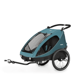 Remolque para bicicleta y silla de paseo 2en1 Dryk Duo Petrol