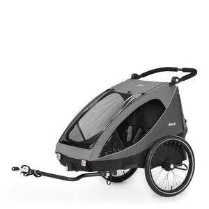 Remolque para bicicleta y silla de paseo 2en1 Dryk Duo Grey