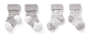 Chaussettes enfant Stay-On Ziggy grey lot de 2