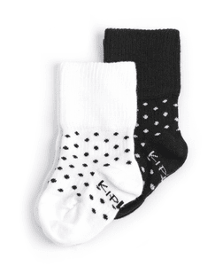 Ponožky Stay-On 2-Pack Black -n- White Dotted