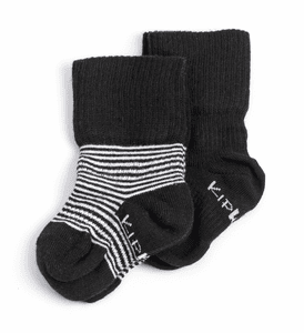 Stay-On Socken 2er-Pack Black-n-White Striped