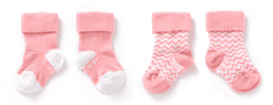 Stay-On Socks 2-Pack Ziggy Pink