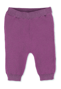 Pantalon en tricot cœur rose