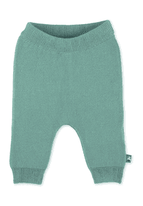 Pantalon en tricot cœur vert