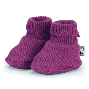 Chaussure en tricot rose