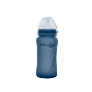 Biberon di vetro per bambini Heathy+ con sensore di calore 240 ml in mirtillo