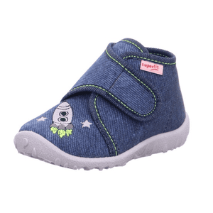 Chaussons enfant scratch Spotty bleu