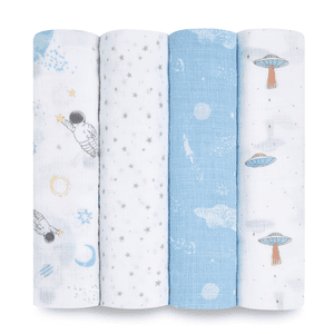 aden + anais™ essentials Pucktuch space explorers 4er-Pack