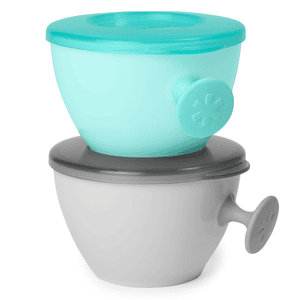 Brew bowls easy grab, grijs/ turkoois, set van