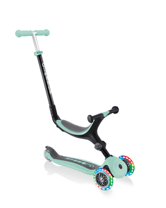 Patinete 4 en 1 GO-UP FOLDABLE LIGHTS mint  con ruedas luminosas