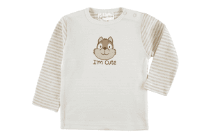 Camisa de manga larga Ardilla blanca