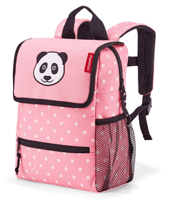 ryggsekk barn panda dots rosa