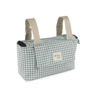 Sac organiseur pour poussette I Love Vichy vert