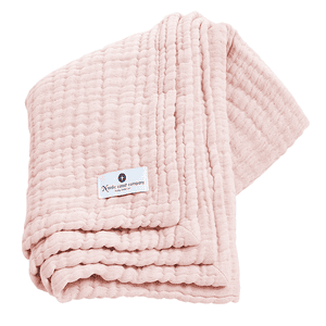 Plaid enfant mousseline rose 90x120 cm