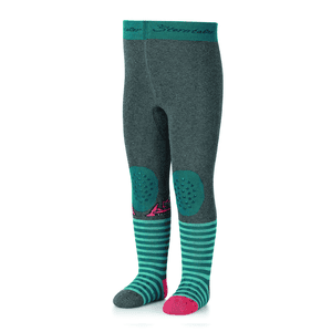 Krabbelstrumpfhose Bagger anthrazit