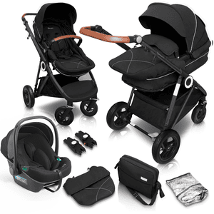 Halime 3 in 1 Luchtwagen Black Anthracite