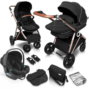 Halime 3 in 1 Air Gold kinderwagen Anthracite