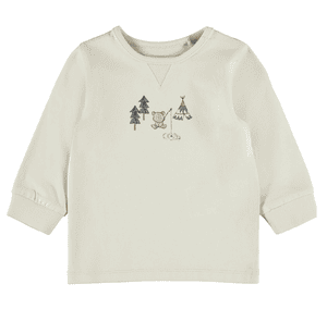 Langarmshirt Nbmlukas Whitecap Gray