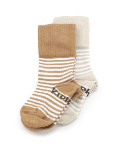 Stay-On Socks 2-Pack Party Camel a Sand Organic