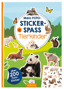 arsEdition Mein Foto-Stickerspaß - Tierkinder