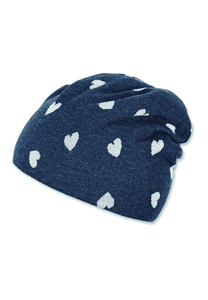 Slouch Beanie blue melange