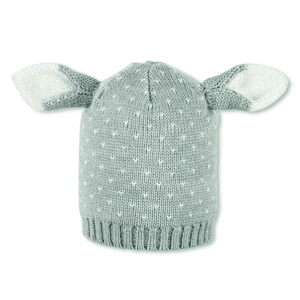 Strickmütze silber melange