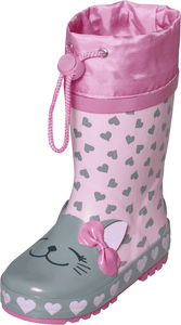 Gummistiefel Katze rosa