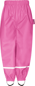 Fleece halflange broek roze