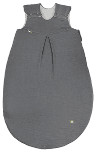 Musselin Schlafsack wattiert grey