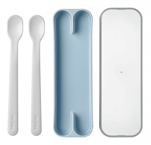 Fütterlöffel mio 2er Set - Light Blue